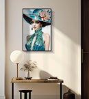 Dipinto su Tela Laccato Pam con Cornice 62x4x92 cm in Pino e Tela e Plastica      