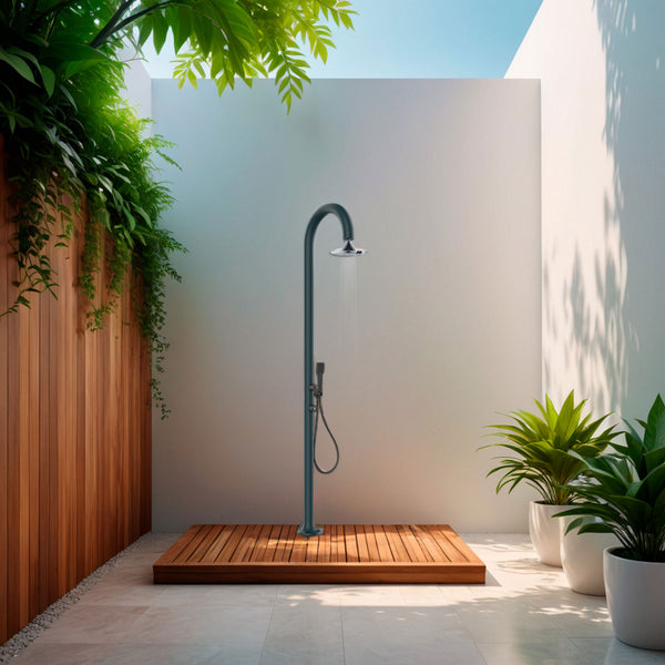 Doccia da Giardino in Alluminio Soffione 3 Getti Sined Luna Alu D Sensor Grigio acquista