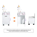 Cucina Giocattolo per Bambini in Legno con Sedia e Accessori 60x35x87 cm 