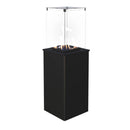 Stufa a Gas da Esterno 127,6x38,3x38,3cm Flig Gastonia Mini Nero Satinato