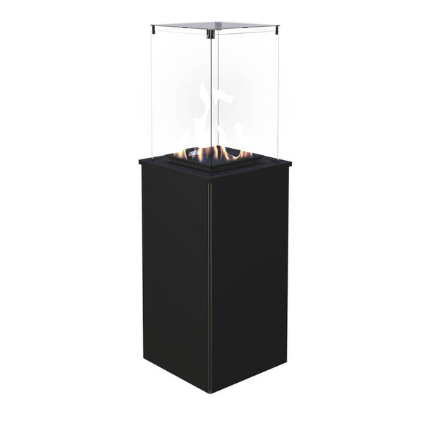 sconto Stufa a Gas da Esterno 127,6x38,3x38,3cm Flig Gastonia Mini Nero Satinato