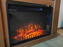 Camino Elettrico da Incasso 47,5x66x18 cm Effetto Fiamma 1500W Vienna 26 Nero