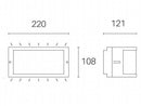 Applique da Esterno a LED 10W 3000K Sovil Bianco
