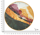 Orologio da Parete Mity 5x80x5 cm in Vetro MDF e Metallo Multicolor