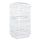 Voliera Gabbia per Uccelli 46,5x35,5x92 cm in Metallo e Plastica Bianco