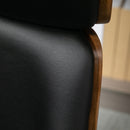 Sedia Poltrona Operativa da Ufficio 62x76,5x105 cm in Similpelle Nera
