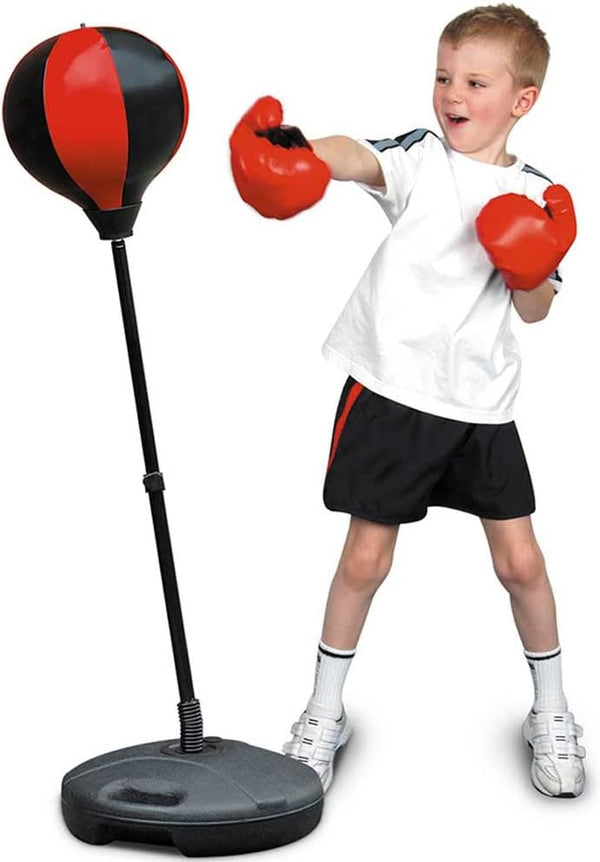 Set Boxe Giocattolo per Bambini H87-120 cm con Sacco da Pugilato da Terra e Guantoni sconto
