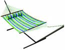 Amaca da Giardino 2x1,4m con Supporto in Metallo Bermuda Multicolor