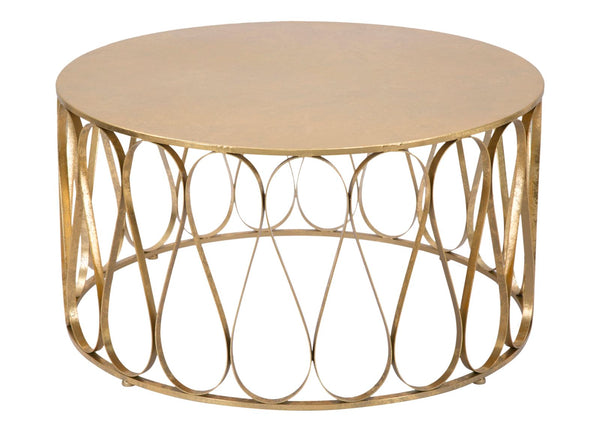 Tavolo da Caffé Venice Ø80x42 cm in Ferro Oro acquista