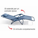 Set 2 Sedie Sdraio a Gravità Zero Sedia da Giardino Relax Pieghevole Salvaspazio Blu Scuro     