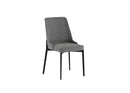 Set 4 Sedie Ambra 48x58,5x89 cm in Tessuto Easy-Clean Grigio Scuro       