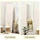 Specchio da Terra 40x37x156,5 cm con Luce LED Dorato