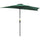 Ombrellone da Giardino 2,6x1,3x2,3 m Palo Ø38 mm Semicircolare in Alluminio Shade Verde