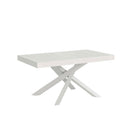 Tavolo Allungabile 200-460x90x77 cm Volantis Premium Bianco Frassino Telaio Bianco 