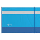 Paravento da Campeggio 725x140 cm Pieghevole Frangivista Azzurro   