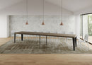  Tavolo Allungabile 200-460x90x77 cm Flame Premium Tortora Telaio Antracite