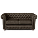 Divano 2 Posti 170x81x77 cm in Similpelle Marrone