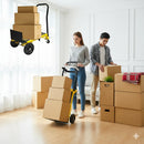 Carrello Multifunzione Portatutto Carico Massimo 120 kg Piattaforma Carrello Porta Pacchi in Acciaio Giallo
