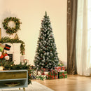 Albero di Natale Artificiale Innevato 180 cm 618 Rami con Pigne Verde