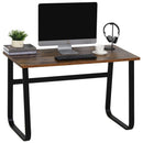Scrivania da Ufficio Porta PC 120x60x74,5 cm in Acciaio  Nera