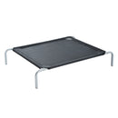 Brandina Portatile per Cani 110x80x20 cm Fino a 22Kg in Metallo e Tessuto a Rete Nero