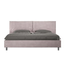 Letto Matrimoniale Imbottito in Microfibra Antea Large Glicine Varie Misure
