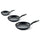 Set 3 Padelle Ø 20-24-28 cm Antiaderente Induzione Silex Collection Nero