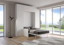Letto 1 Piazza e Mezzo a Scomparsa Salvaspazio con Sofà Kentaro H250 cm Bianco