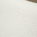 Poltrona Relax a Dondolo 60x81x71 cm Struttura in Legno di Caucciù Crema   