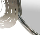 Pannello da Muro Hop con Specchio 106x3,8x48 cm in Ferro e MDF e Specchio Argento      