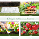 Serra da Giardino Pieghevole 240x120x75 cm in Polietilene Bianca