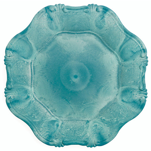 online Set 6 Sottopiatti in Plastica Ø 34cm Villa d'Este Hippy Smerlato Blu Petrolio