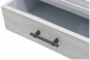 Consolle 4 Cassetti 90x38x78 cm in Legno Soriani Grigio Anticato