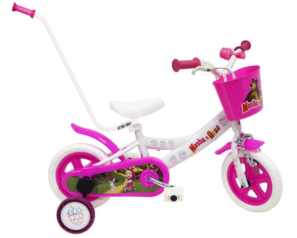 prezzo Bicicletta per Bambina 10" 1 Freno Gomme in EVA Masha e Orso Bianca