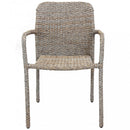 Poltrona Azore 56x59x82 h cm in Wicker Marrone