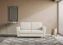 Divano 2 Posti 172x85x85 cm Yasel in Tessuto Latte