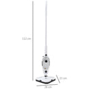 Scopa a Vapore Elettrica 1330W Serbatoio 450ml Bianco