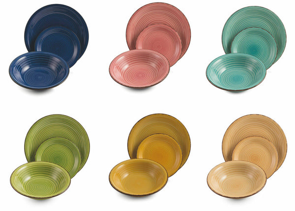Servizio Piatti 18 Pezzi in Gres Villa d'Este Home Tivoli Baita Spring Multicolor prezzo