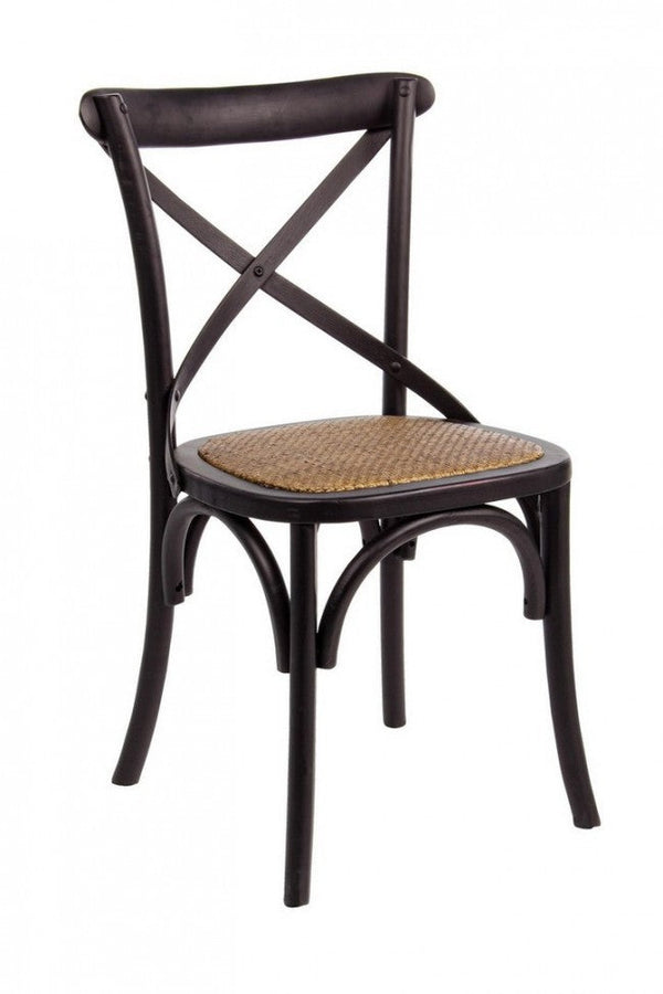 prezzo Sedia Cross Nero in Legno