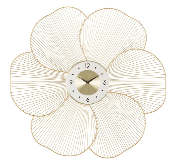 acquista Orologio da Muro Petal 83,5x6x80 cm in Ferro Oro