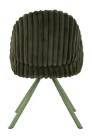 Sedia Stoccolma A Verde Set 2 Pz 58x53x85 cm in Compensato e Spugna e Ferro e Poliestere Verde      