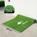 Prato Artificiale 1x4 m Tappeto Sintetico con Altezza 10mm Drenante in PP Verde      