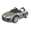 Macchina Elettrica per Bambini 12V Licenza Ufficiale Audi R8 New Spyder con Telecomando e Sedile in pelle Grigio