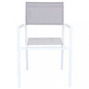Poltrona Avana Impilabile 55x57x85 h cm in Textilene Bianco
