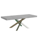 Tavolo Allungabile 200-460x90x77 cm Volantis Premium Cemento Telaio 4A 