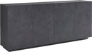 Credenza 4 Ante Battenti 200x43x86 cm Vega Ardesia