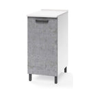 Base cucina con anta 30x50x85H cm cemento