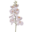Set 2 Phalenopsis Artificiali con 9 Fiori Altezza 110 cm Bianco
