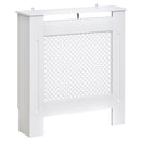 Copritermosifone in Legno a Griglia Bianco 78x82x19 cm 