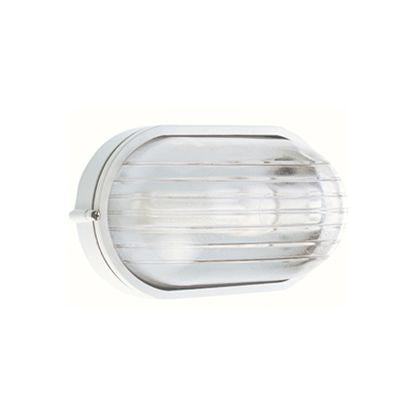 sconto Lampada Plafoniera Ovale Piccola Colore Bianco per Esterno Linea Industriale Sovil